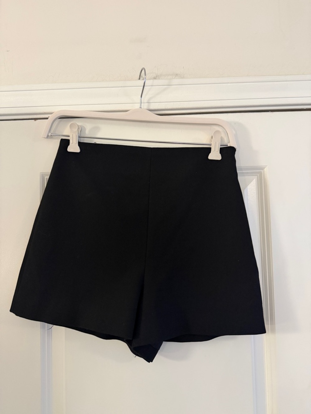 Zara Black High-Waist Dress Shorts
